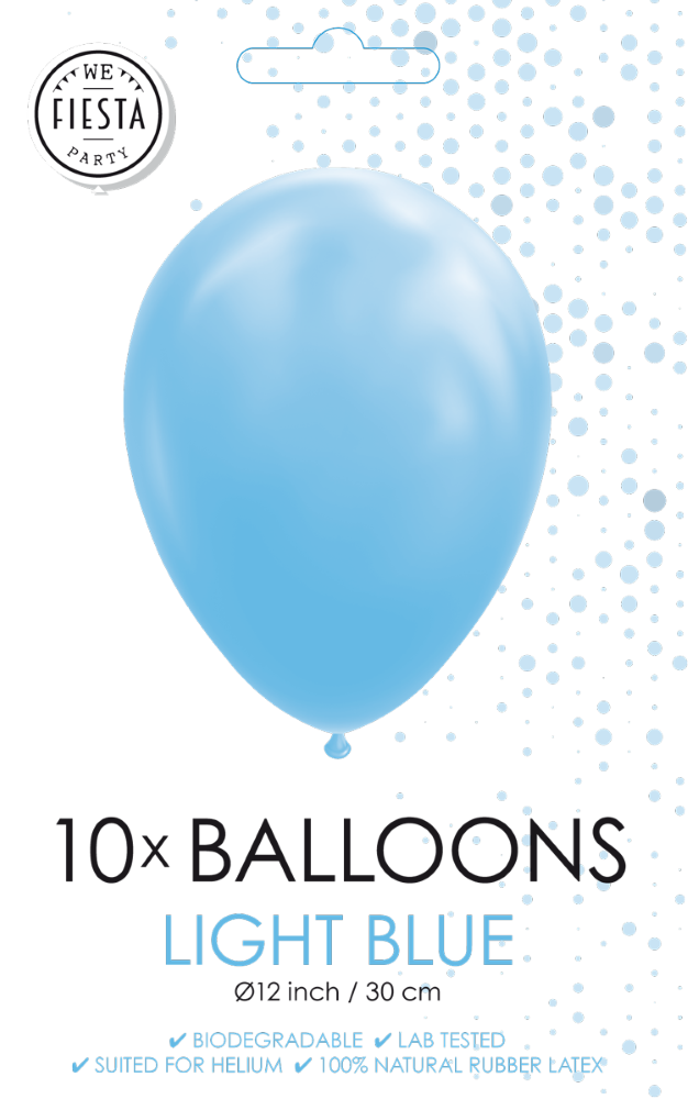 Afbeelding van Ballonnen Licht Blauw 10 stuks