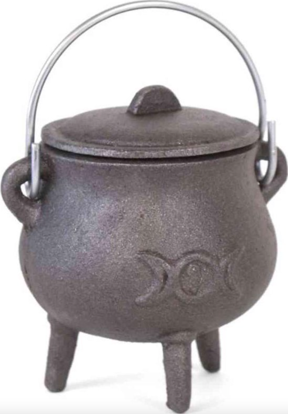 Afbeelding van Cast Iron 7 cm Cauldron with triple moon