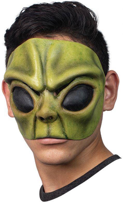 Afbeelding van Green Alien half mask