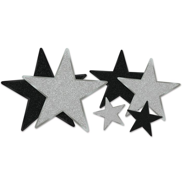 Afbeelding van Star Cutouts "zilver"