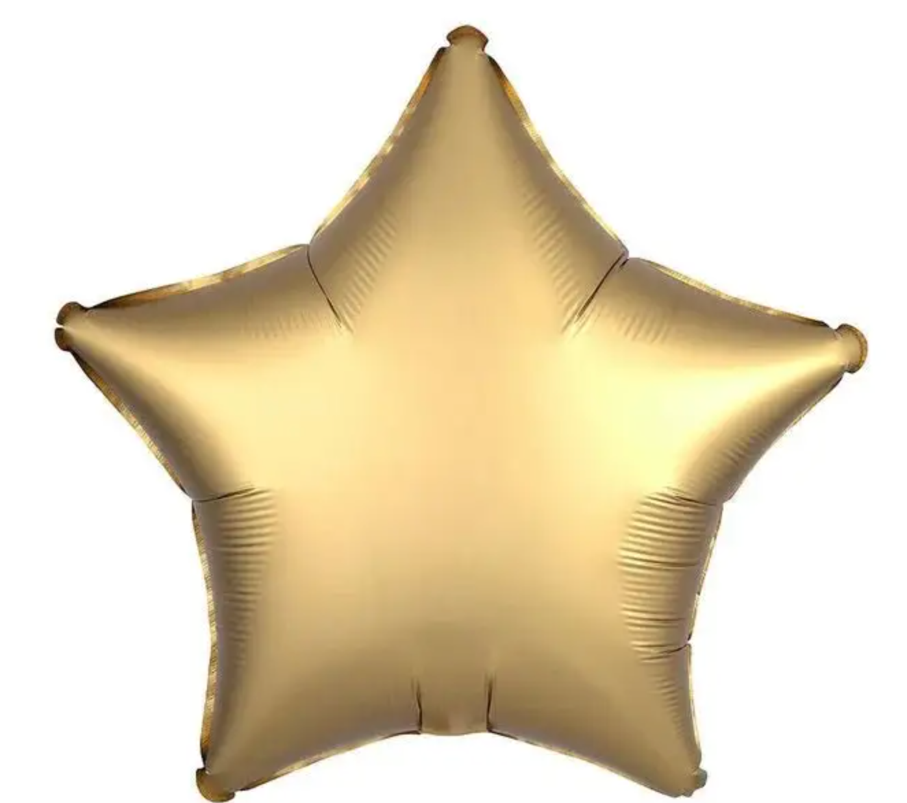 Afbeelding van Folie ster chrome goud met helium