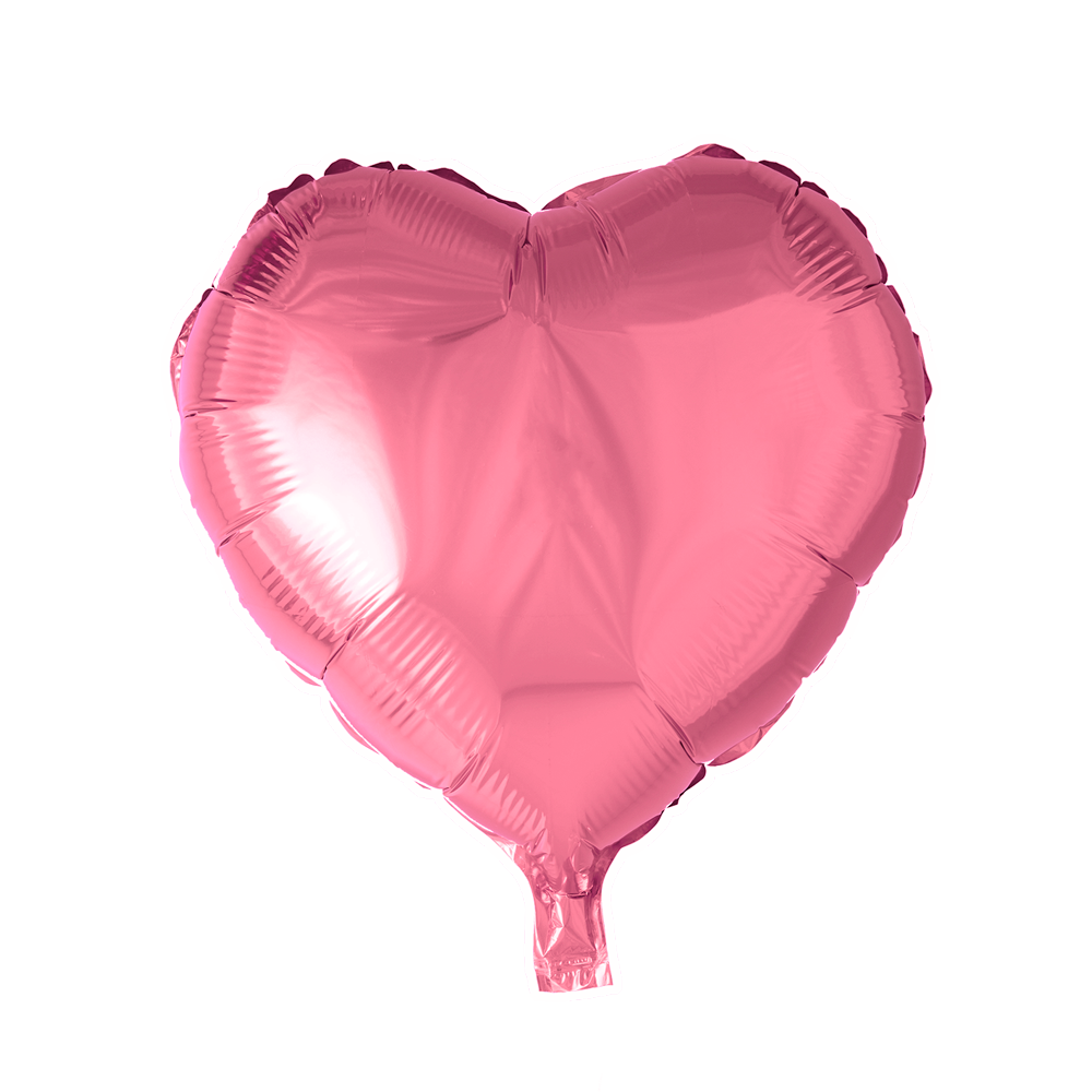 Afbeelding van Folie ballon hart licht roze met helium