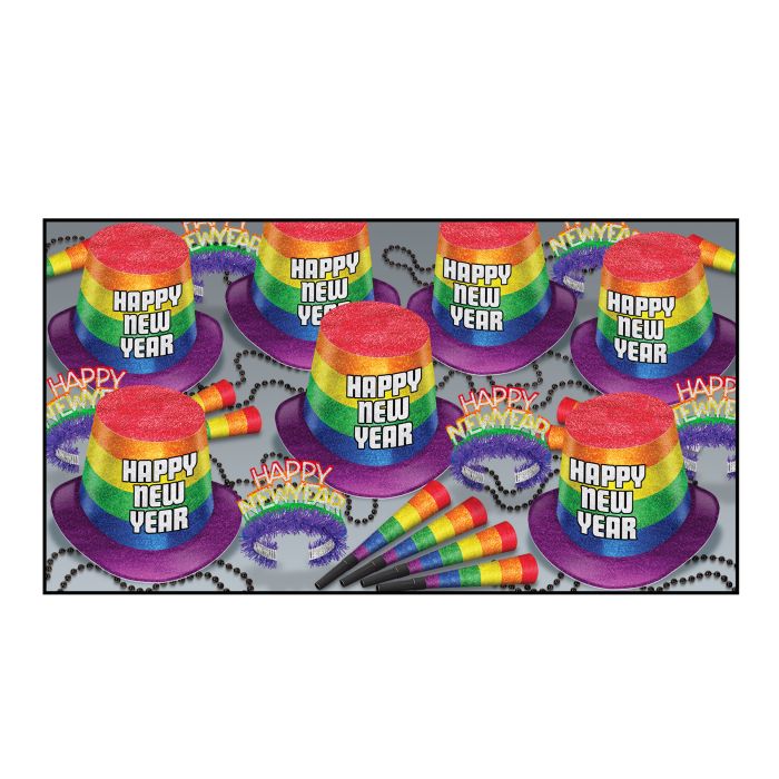 Afbeelding van Nieuwjaars party-pack "pride" 50pers. 125 dlg.