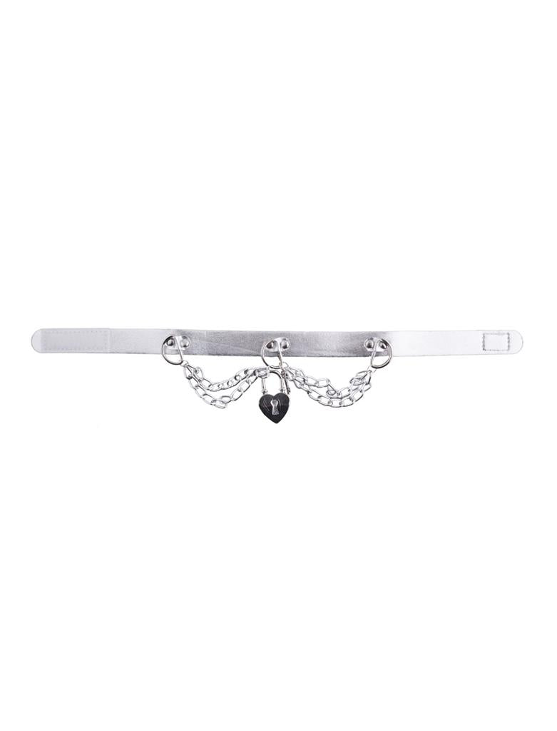 Afbeelding van Halsband met hartvormig slot