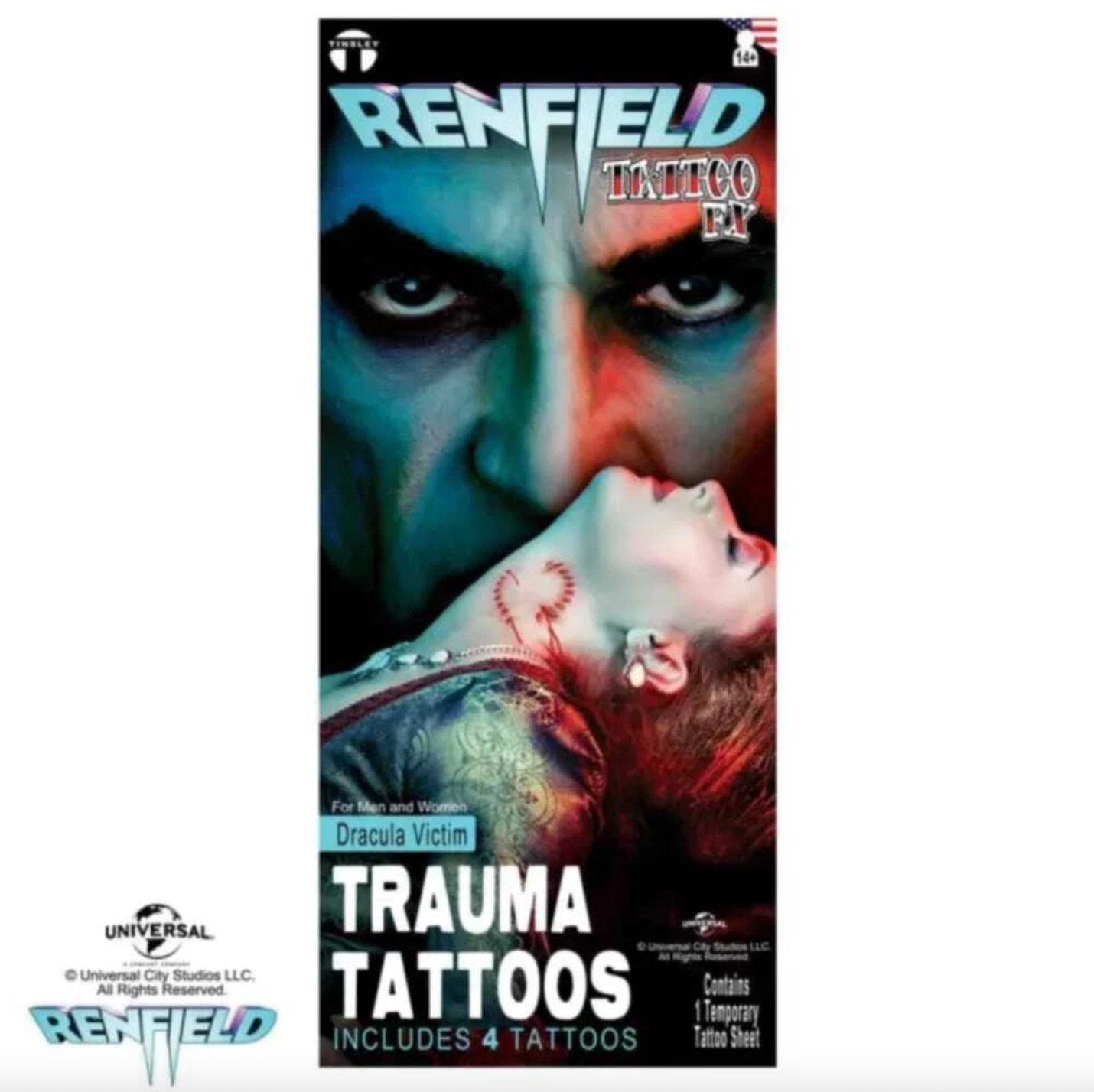 Afbeelding van Tattoo Dracula Victim renfield fx