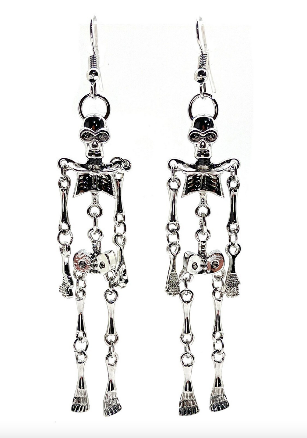 Afbeelding van Oorbellen Earrings Skelet silver