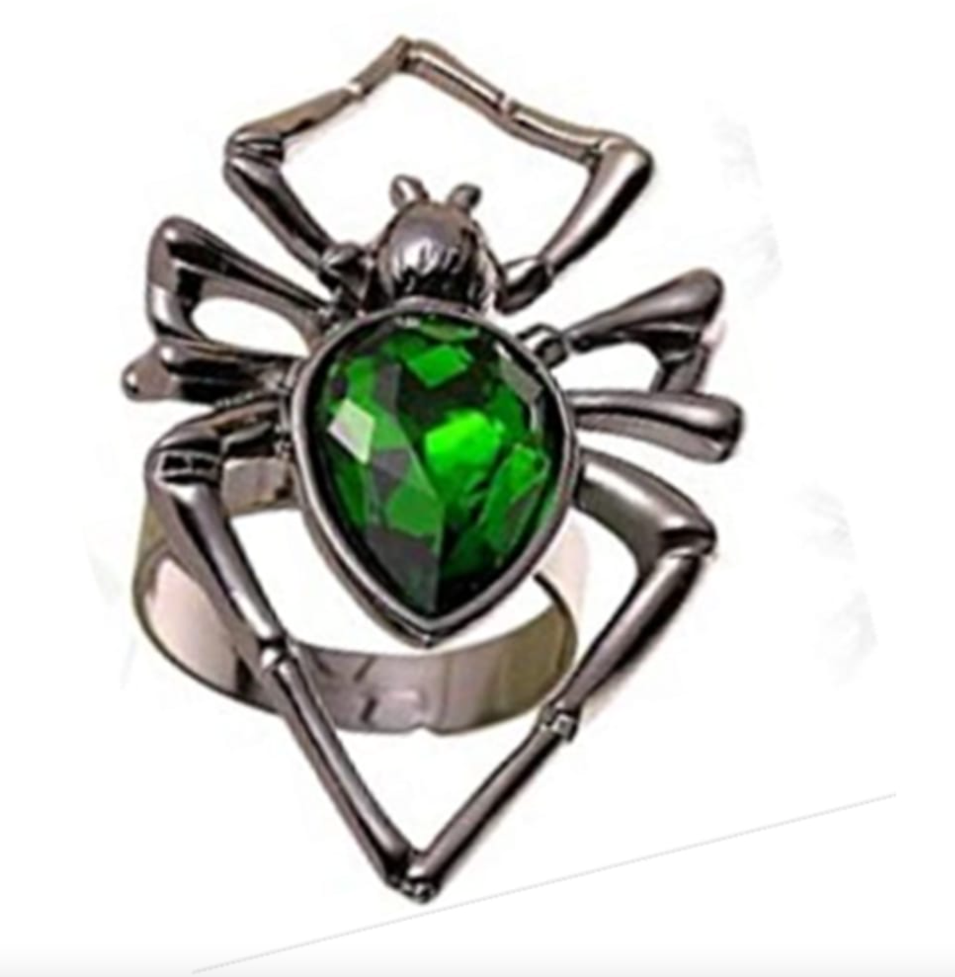 Afbeelding van Ring spider + gem silver