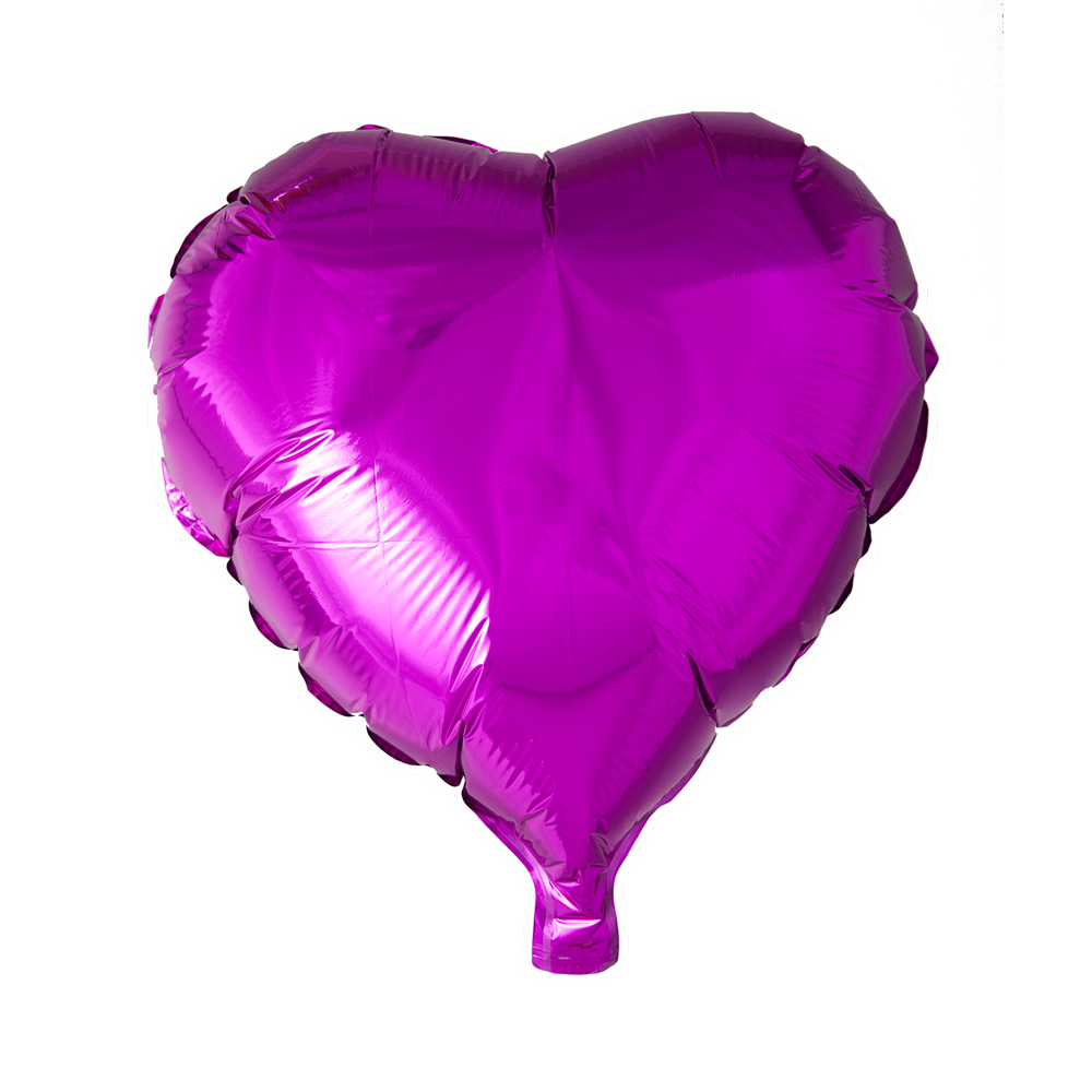 Afbeelding van Folie ballon hart roze met helium
