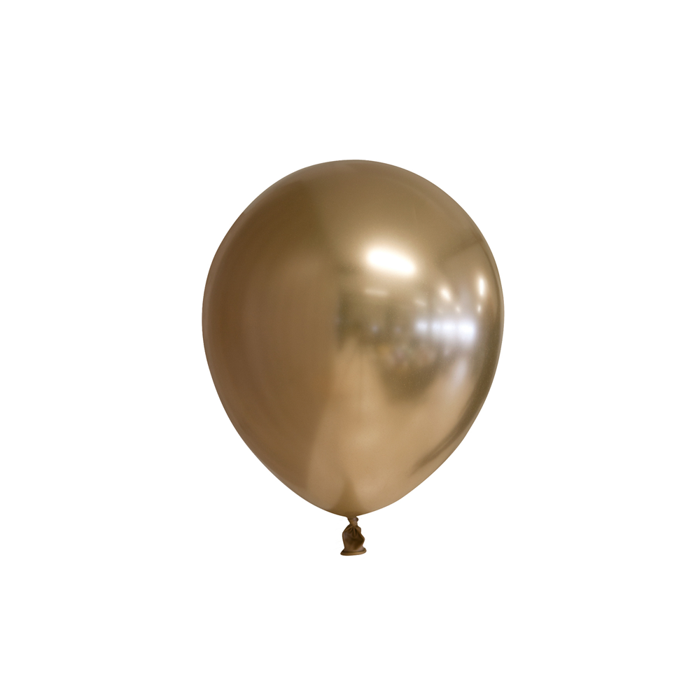 Afbeelding van Ballonnen chrome goud 50 stuks