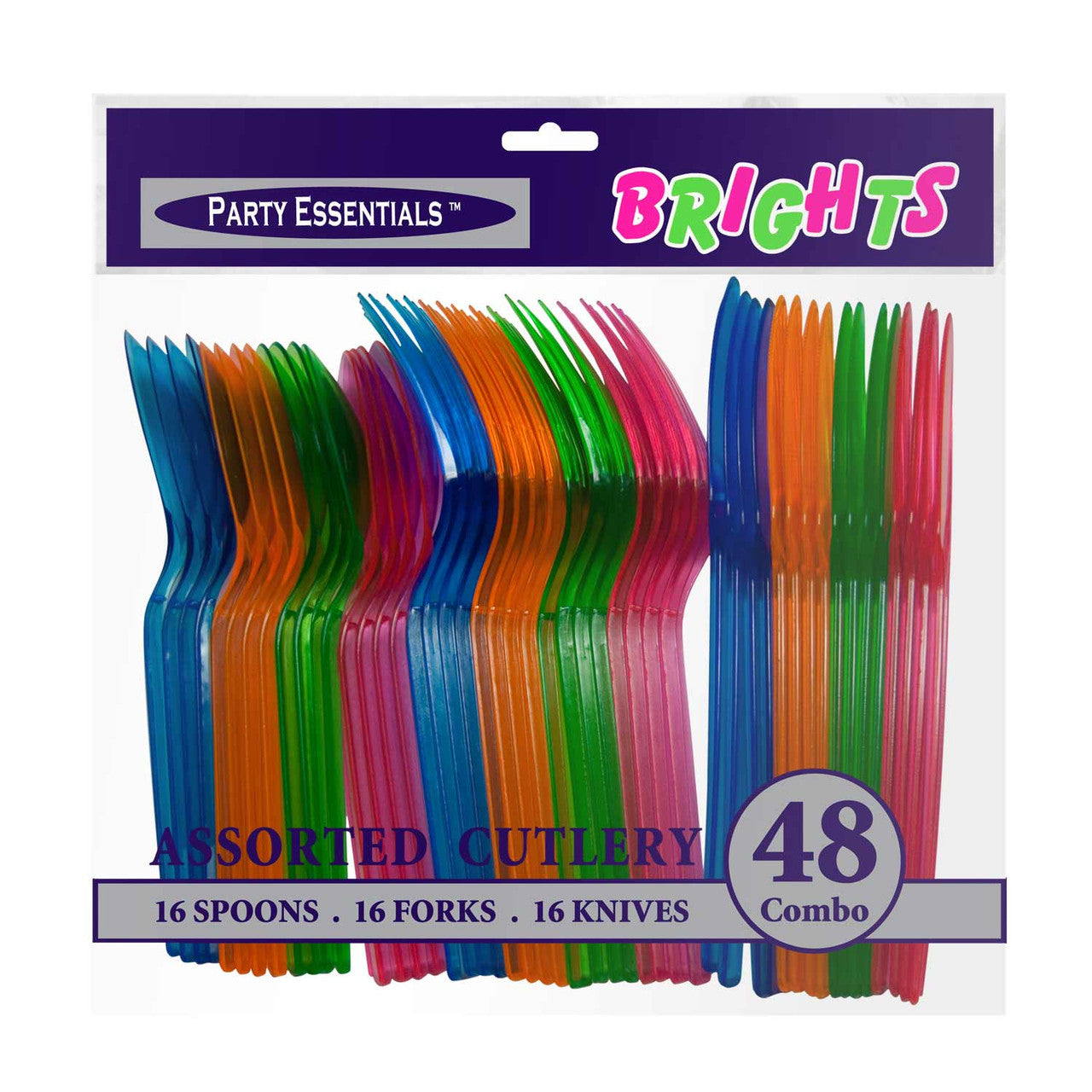 Afbeelding van Bestek neon 48pcs