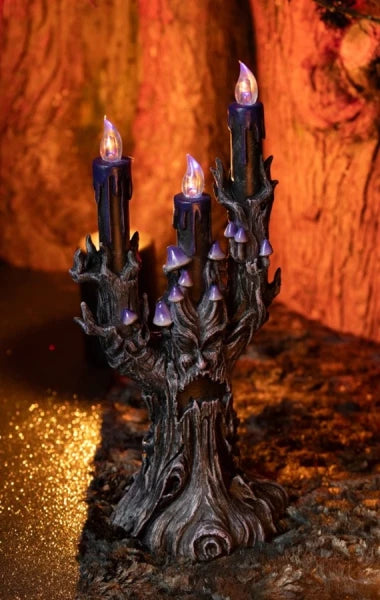 Afbeelding van Boze harsboom met LED 30cm