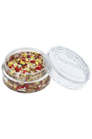 Afbeelding van Chunky glitter creme rood-wit-geel