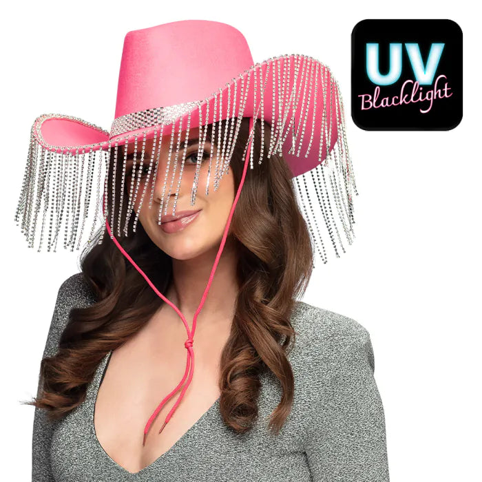 Afbeelding van Hoed show girl pink