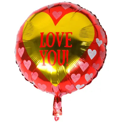 Afbeelding van Folie I love You met helium