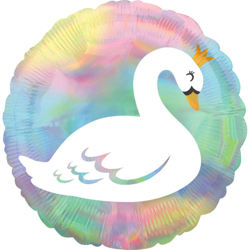 Afbeelding van Folie Zwaan Pastel met helium
