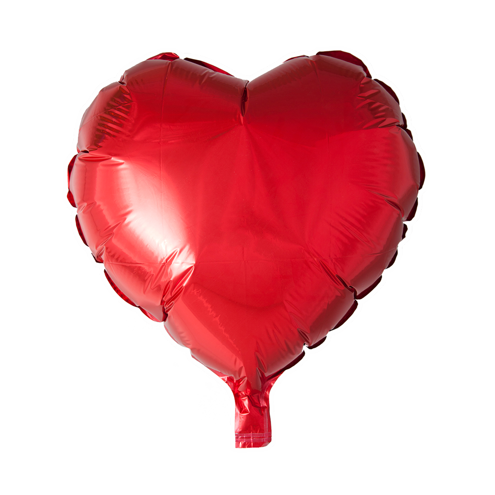 Afbeelding van Folie hart rood onverpakt globos