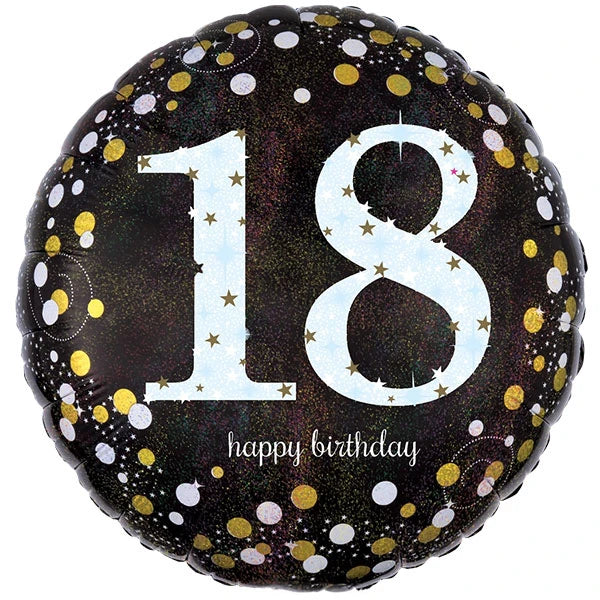 Afbeelding van Folieballon HB sparkle 18 met helium