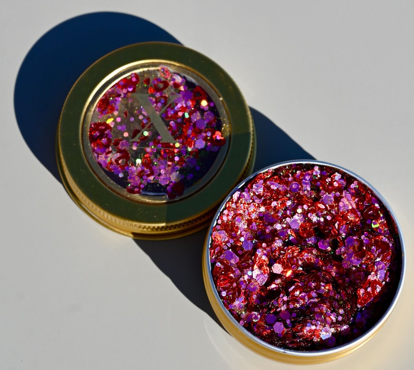 Afbeelding van Glittergel X Sins Love Red