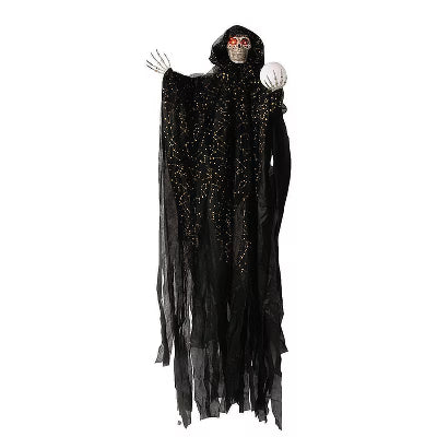 Afbeelding van Hanging lightup Witch