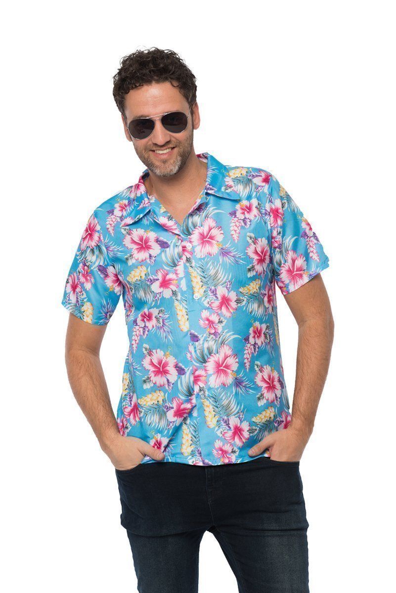 Afbeelding van Hawai Shirt Blauw "L"