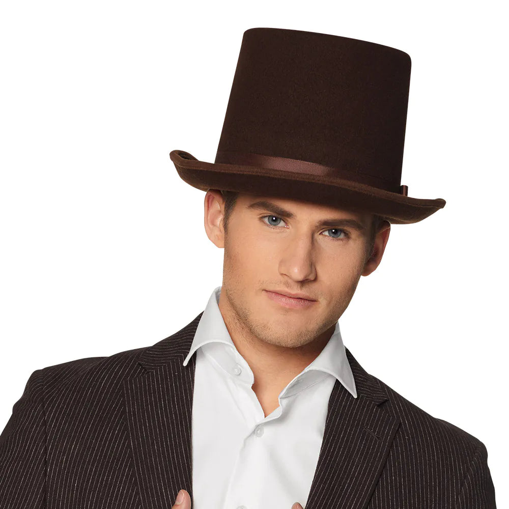 Afbeelding van Hoge hoed Byron bruin