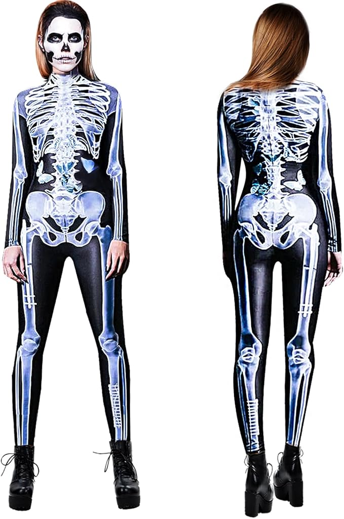 Afbeelding van Skeleton onesie XS