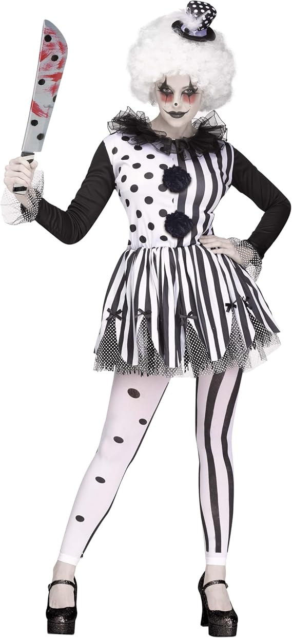 Afbeelding van Killer Clown zwart - wit 3 dlg. S