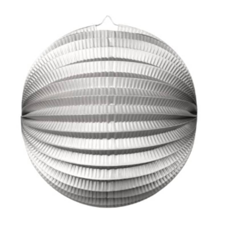 Afbeelding van Lampion zilver bol