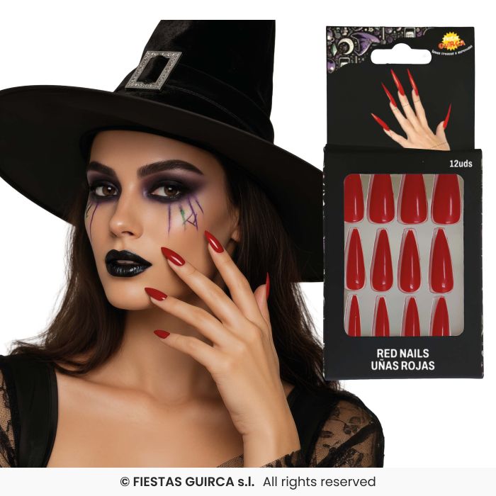 Afbeelding van Nagels Heks rood punt