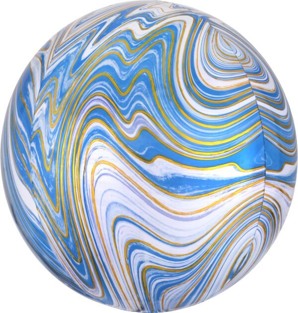 Afbeelding van Orbz Blauw marmer met helium