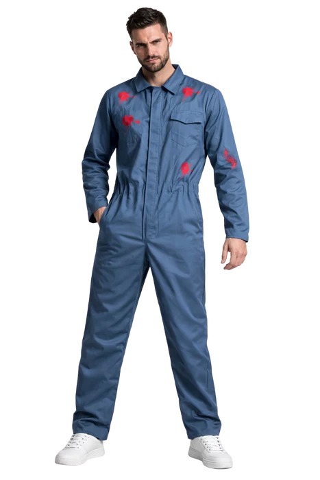 Afbeelding van Overall Blauw met bloed M
