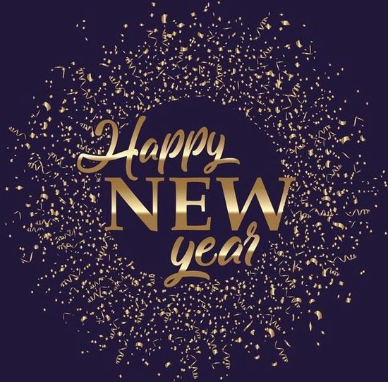 Afbeelding van Servetten Happy New Year