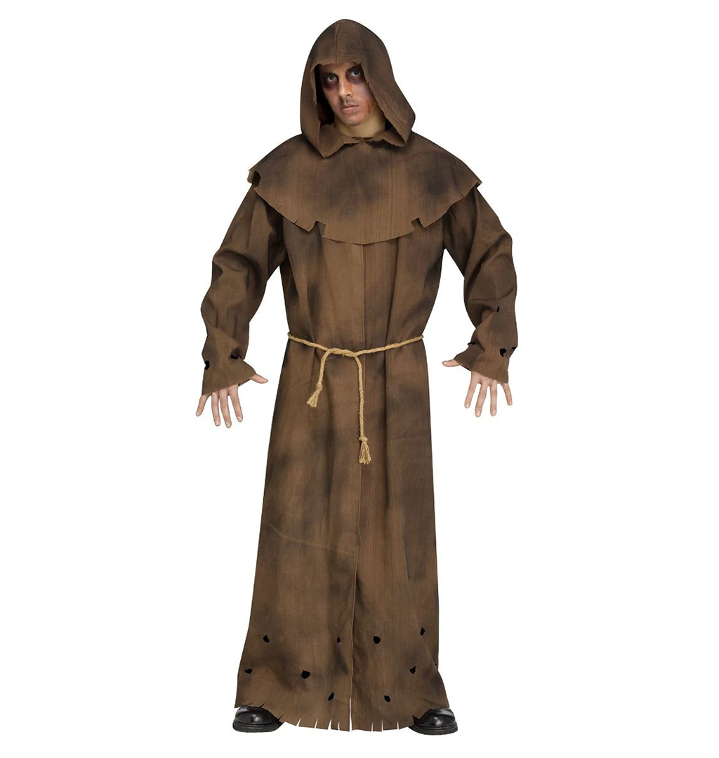 Afbeelding van Tattered Robe - Monnik bruin 3dlg.