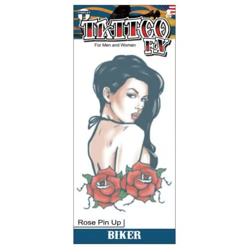 Afbeelding van Tattoo FX Rose Pin Up