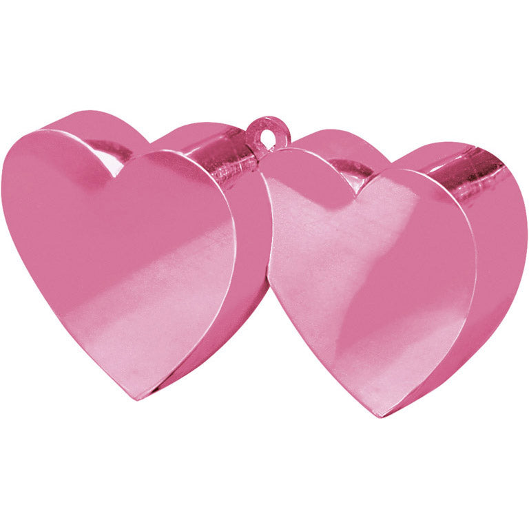 Afbeelding van Balloonweight Dubbel Heart Rose met helium