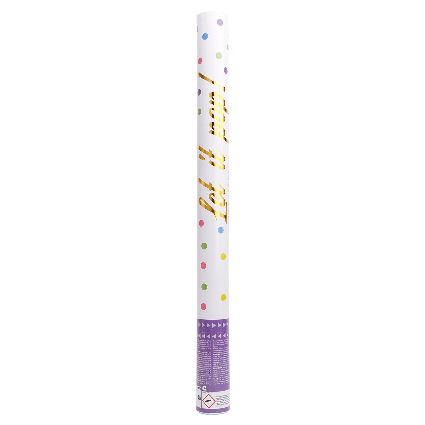 Afbeelding van Confetti shooter 60cm slow fall multi (Categorie 1)
