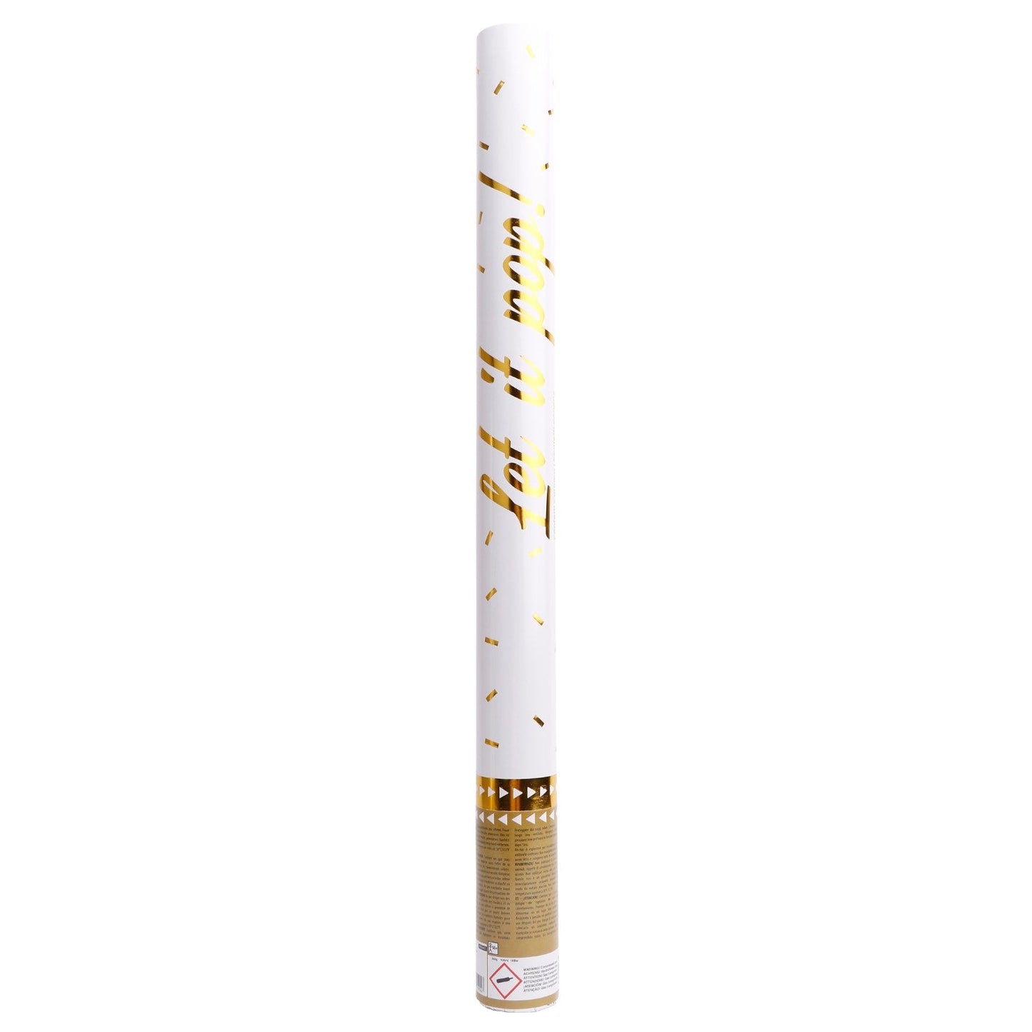 Afbeelding van Confetti shooter 60cm. slow fall goud (Categorie 1)