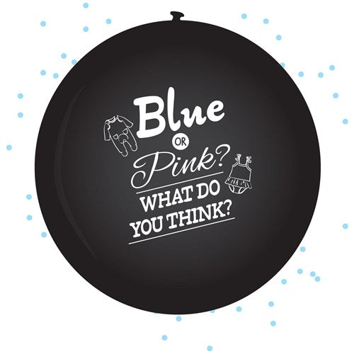 Afbeelding van Ballon gender reveal Jongen (��60cm) met helium