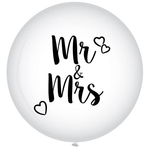 Afbeelding van Ballon Mr & Mrs (��90cm) met helium