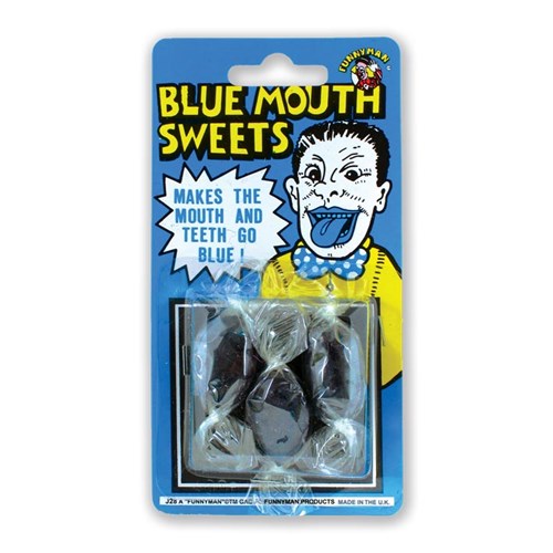 Afbeelding van Blauwe mond snoepjes (3st)