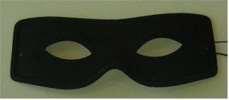 Afbeelding van Oogmasker Zorro zwart
