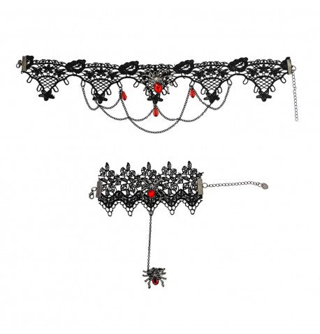 Afbeelding van Spinnen choker en ring