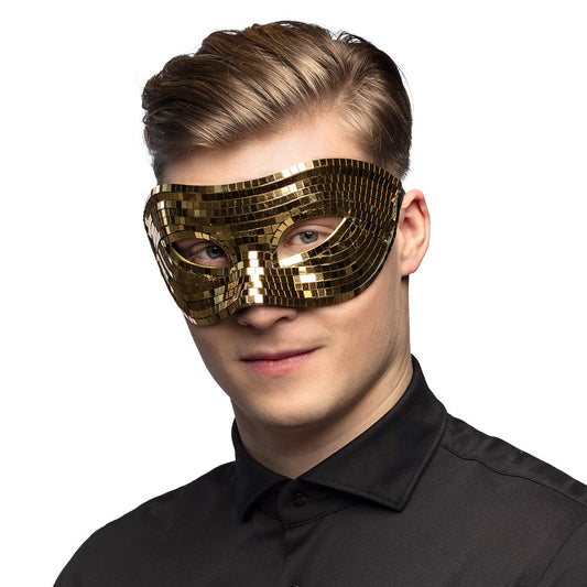 Afbeelding van Oogmasker Disco goud