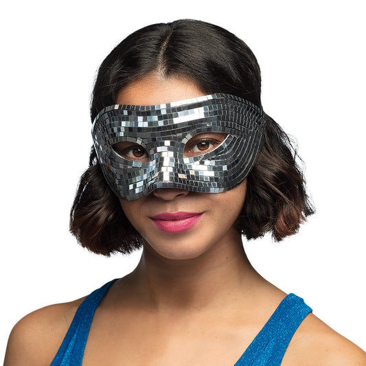 Afbeelding van Oogmasker Disco zilver