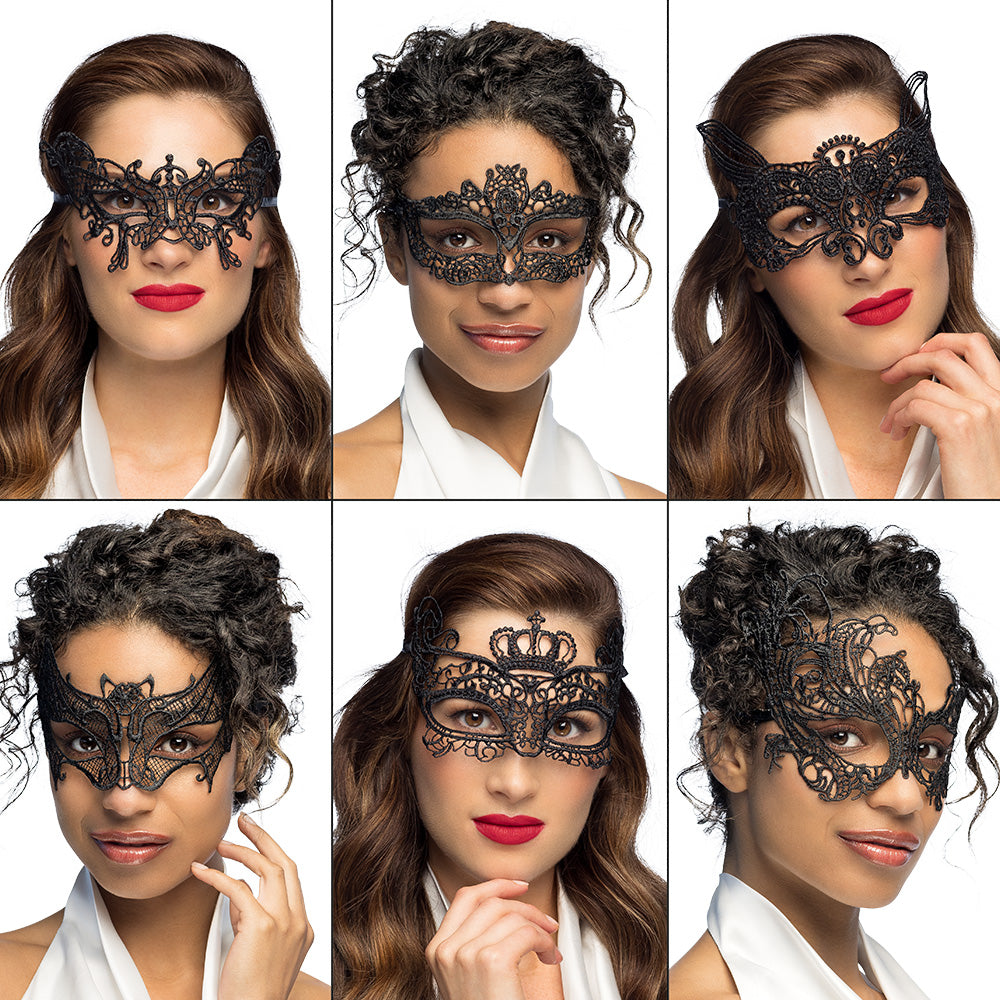 Afbeelding van Kanten oogmasker Assortiment Masquerade 6