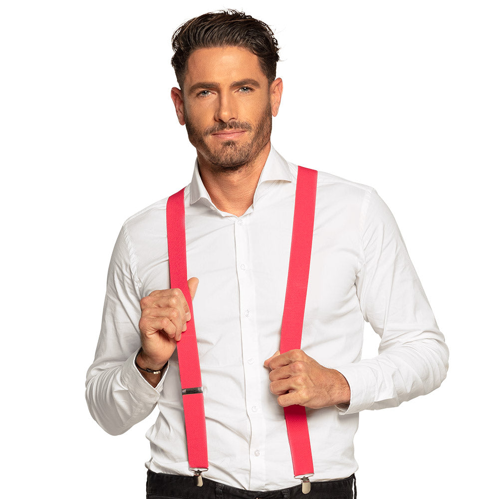 Afbeelding van Bretels Basic neonroze