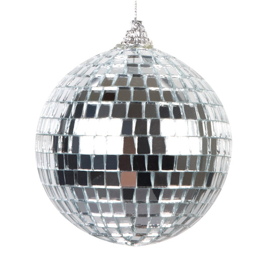 Afbeelding van Set 6 Discoballen zilver (�� 8 cm)