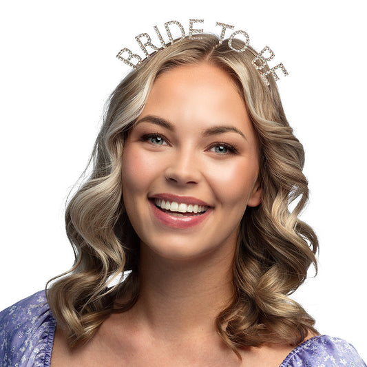 Afbeelding van Metalen Diadeem 'BRIDE TO BE' ros��goud