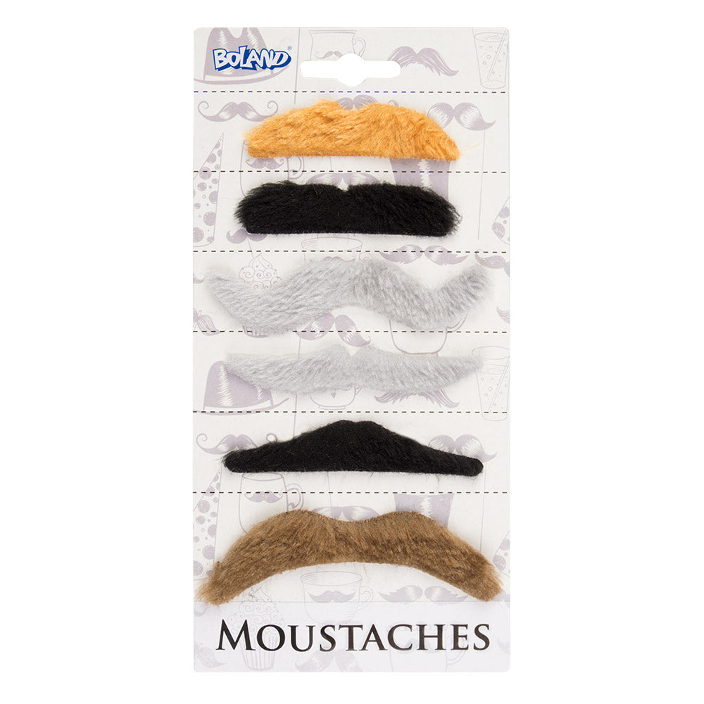 Afbeelding van Set 6 Snorren Natural promo