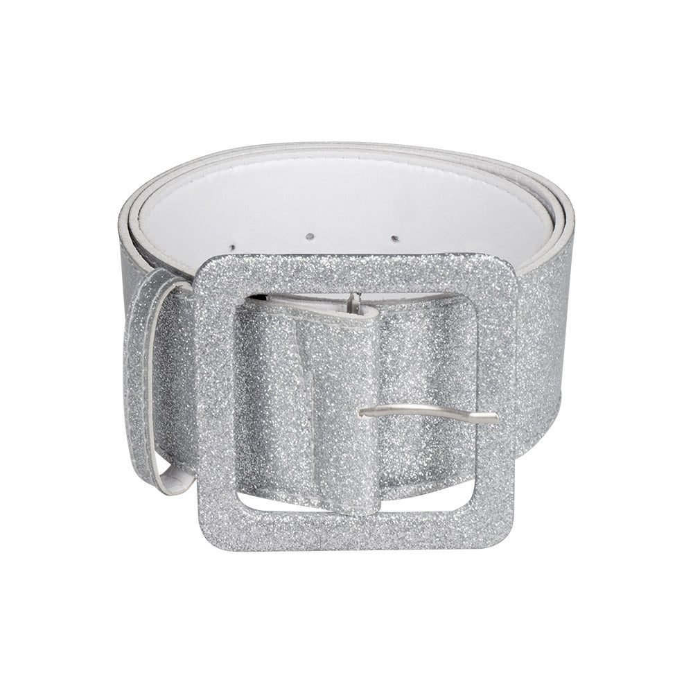 Afbeelding van Riem Glitter zilver (120 x 5,5 cm)